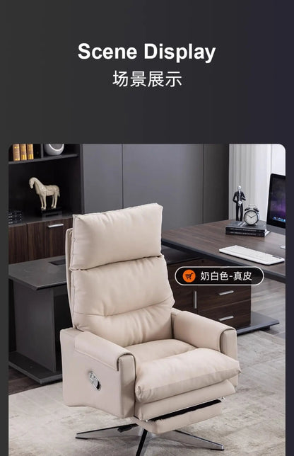 Armchair Ergonomic Office Chairs Meeting Boss Modern Recliner Office Chair Swivel Adjustable Office Furniture Silla Oficina LLOC