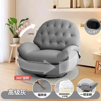 Electric Recliner Lounge Chair Multi Functional Lazy Rocking Sofa Seat Space Saving Single Chair for Living Room Balcony