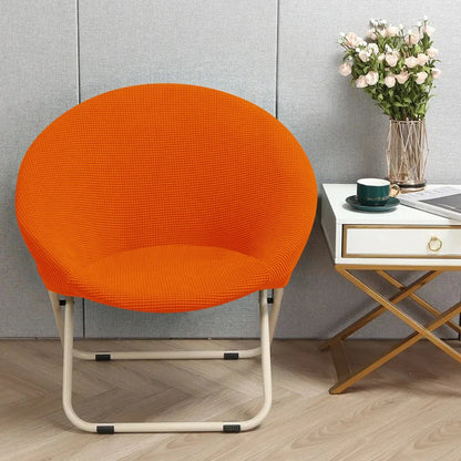 Comfortable Folding Chair Cover Cozy Moon Chair Relaxing Sun Chair Protector Stretchy Soft Cushion Portable Padded Seat Cover