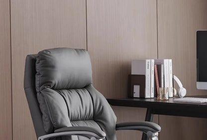 AOLIVIYA Top Layer Cowhide Electric Executive Chair for Home Office Comfortable Computer Swivel Chair Business President Reclini