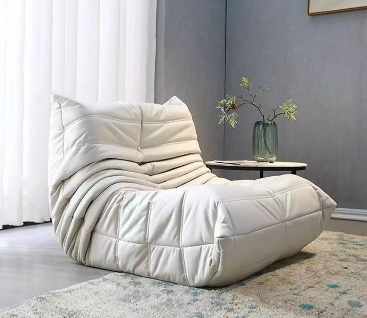 Lazy sofa bean bag balcony bedroom living room caterpillar lazy sofa reclining single sofa super comfortable