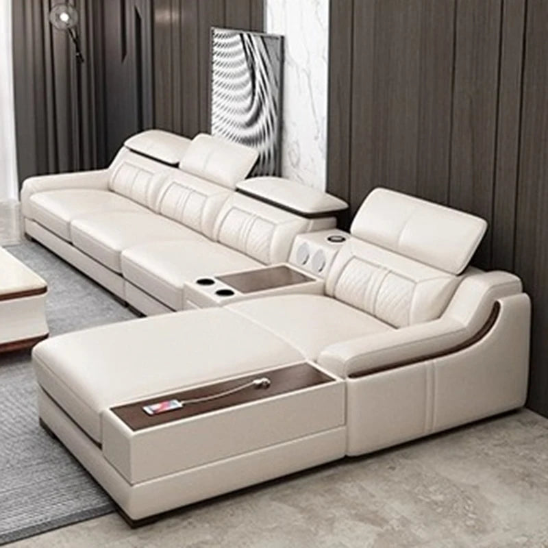 Genuine Leather Modern Sofas Luxury Recliner Comfortable Relax Armchairs Sofas Bedrooms Lazy Sillas Para Sala De Estar Furniture