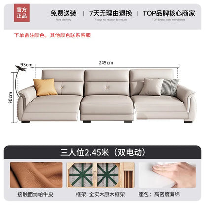 Minimalist Single Electric Sofas Gray European Smart Massage Living Room Sofas Modern Style Sofa Wohnzimmer Furniture For Home