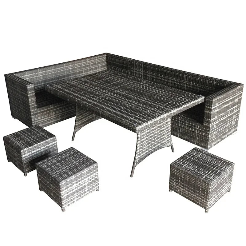 Hot Sales Modern Rattan Wicker Sectional Outdoor Garden Sofa Set Patio Garden Furniture