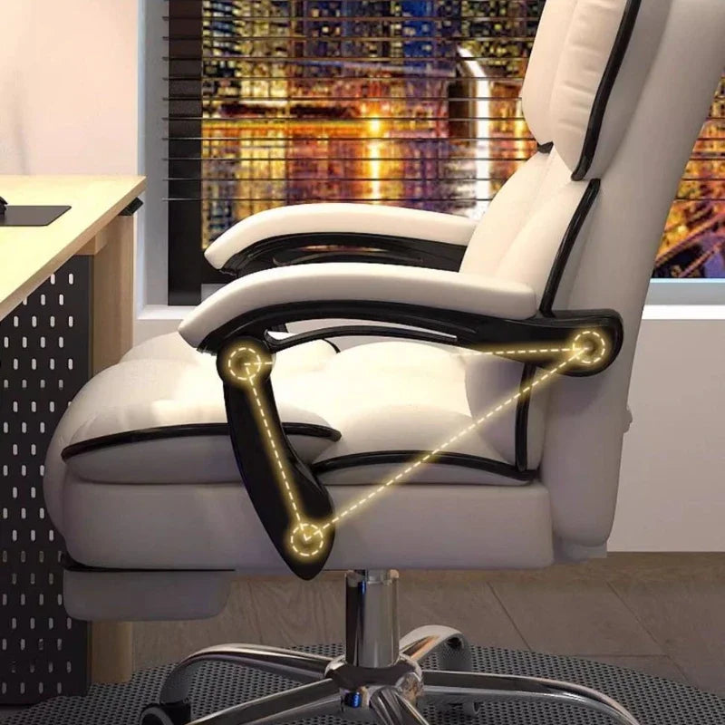 Ergonomic Office Chair Gaming High Back Computer Desk Chair Adjustable Lumbar Support Reclining Swivel Armrest Home Sillas