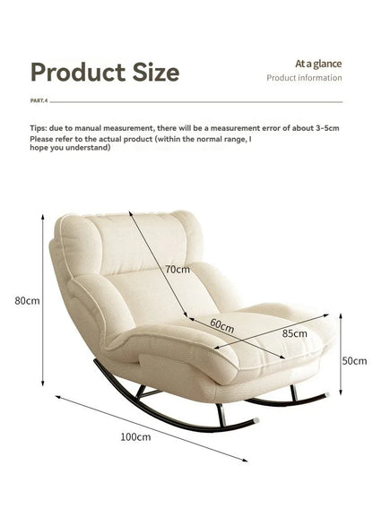 Lazy sofa, rocking chair, lounge chair, balcony, home use leisure chair, reclining or sleeping, living room rocking chair