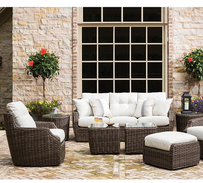 Outdoor sofa combination balcony rattan leisure chair swivel chair