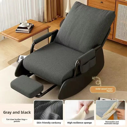 Multifunctional Rocking Chair Adjustable Recliner for Living Room and Bedroom Furniture Comfortable Single Seater Lounge Chair