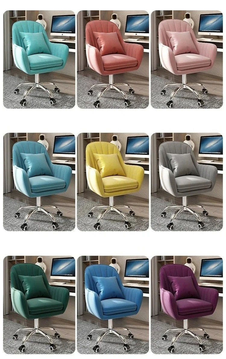 Leisure Bedroom Student Dormitory Computer Chair Home Furniture Backrest Office Chairs Front Desk Hotel Lifting Swivel Armchair
