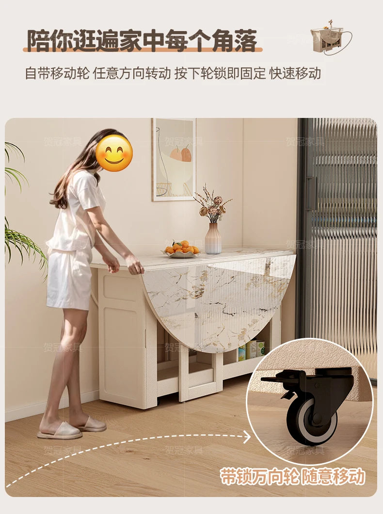 Waterproof Chair Dining Table Breakfast Modern Chair Side Dining Table Space Savers Round Set Sala Da Pranzo Home Furnitures