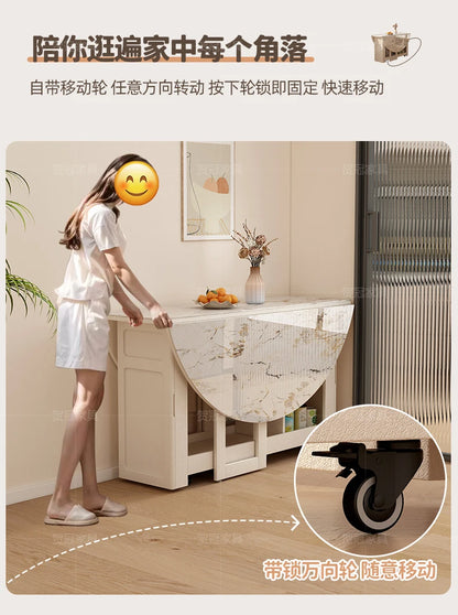Waterproof Chair Dining Table Breakfast Modern Chair Side Dining Table Space Savers Round Set Sala Da Pranzo Home Furnitures