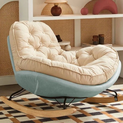 Recliner Comfortable Thickened Wo-od Penguin Rocking Chair Living Room Bedroom Balcony Ho-me Leisure Lazy Sofa Style For Single
