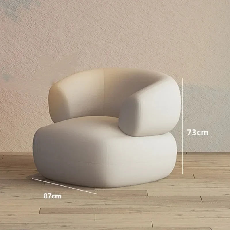 Accent Canape Curved Living Room Sofasv Japandi Postmodern Elegantes Design Cloud Backrest Bedroom Lazy Divano Trendy Furniture