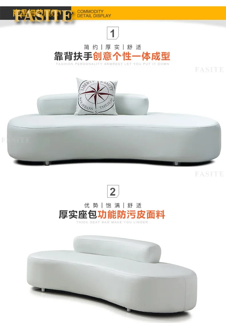 Coffee table combination, simple modern seating area, reception room, negotiation sofa, storefront sofa