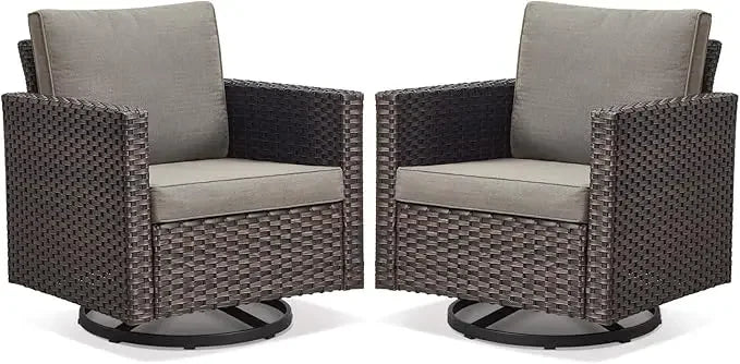 Rattan Wicker 3-Piece Outdoor Patio Set with Sofa, Coffee Table, and Cushions for Garden, Balcony, or Poolside