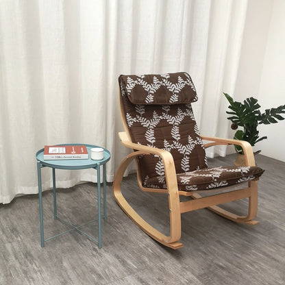 Liveable America Nordic Home Furnishing Bonn Rocking Chair Happy Chair Solid Wood Reclining Chair Lazy Maternity