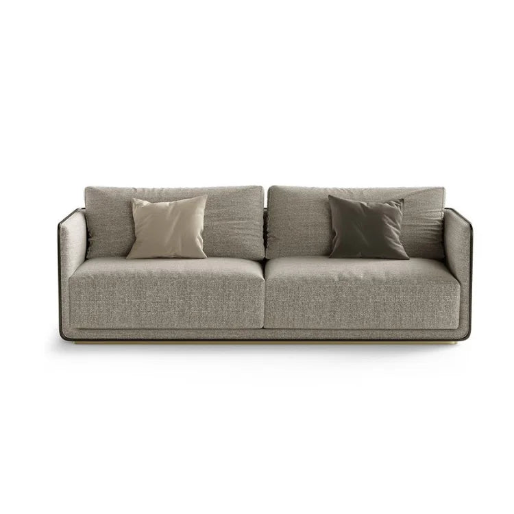Modern Furniture Living Room Interior Sofa Wooden Base Villa Corner Kama Sofa Set