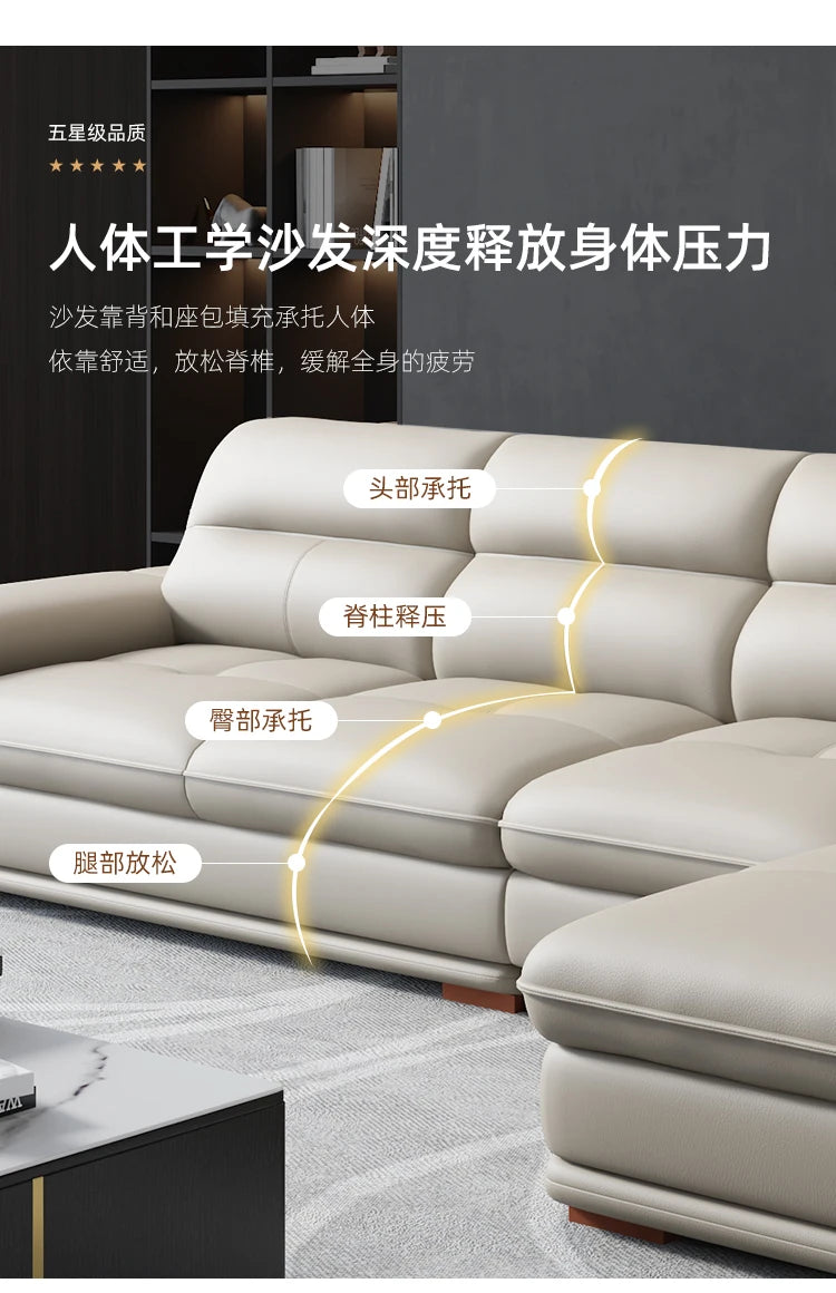 Real Minimalist Living Room Sofas Classic Sleeping Modern Lounge Sofa Leather Luxury Soft Couch Wohnzimmer Furniture For Home