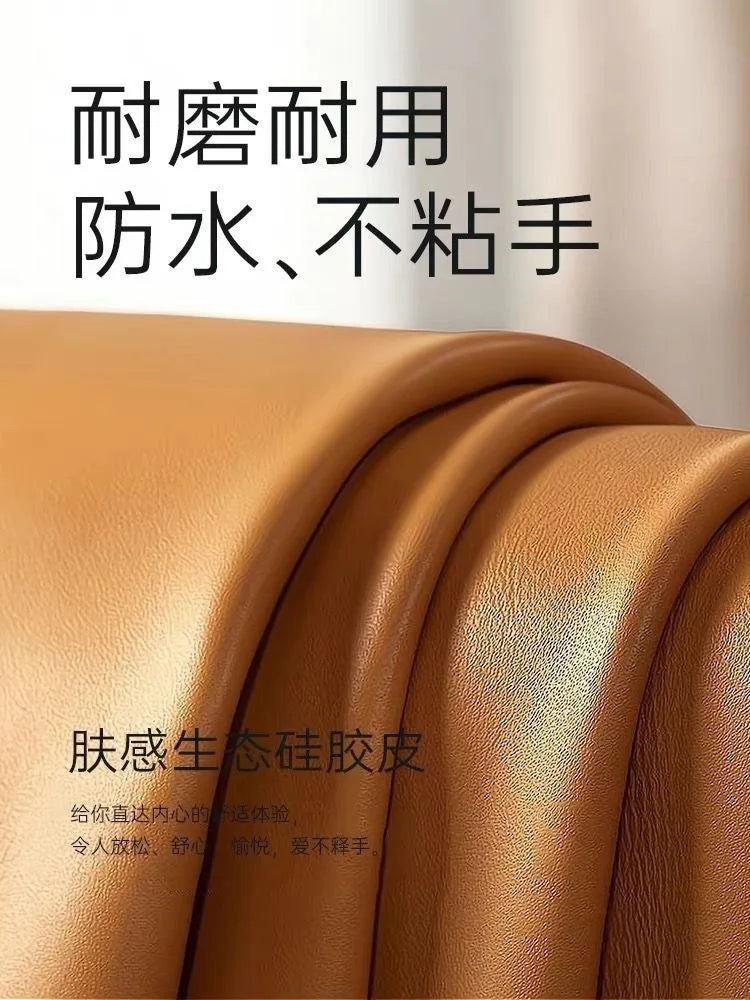 Double sofa small apartment modern living room leather leather sofa sofa three-person cowhide simple