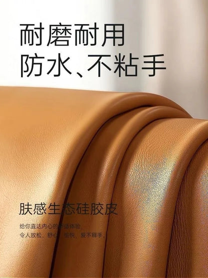 Double sofa small apartment modern living room leather leather sofa sofa three-person cowhide simple