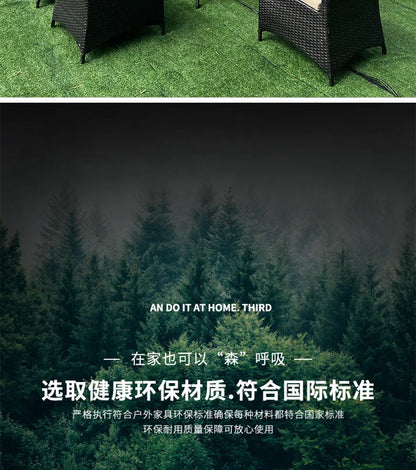 Outdoor leisure simple courtyard B & B restaurant coffee milk tea shop rattan chair