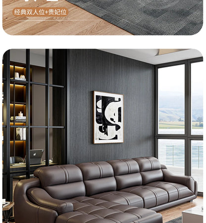 LH leather sofa first layer cowhide modern simple combination large and small apartment sofa