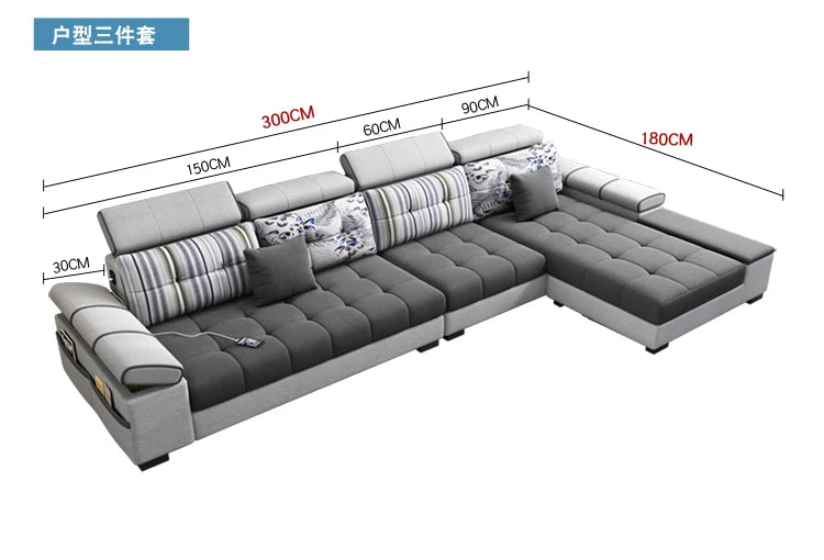 Sectional Living Room Sofas Lazy Lounge Designer Relax Sofa Multifunction Reclining Canape Salon De Luxe House Accessories