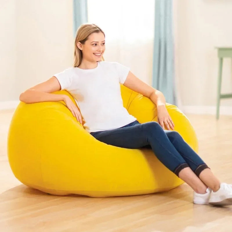 Flocking sofa single recliner