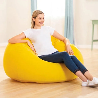 Flocking sofa single recliner