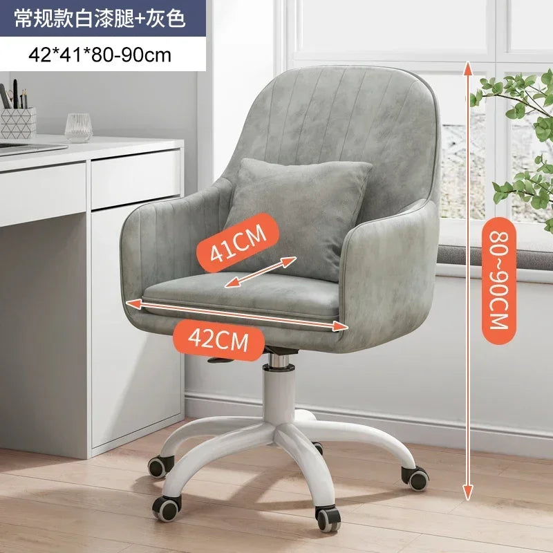 Modern Backrest Computer Chair Nordic Home Office Chairs Lift Swivel Armchair Soft Cushion Game Chair Creative Office Furniture