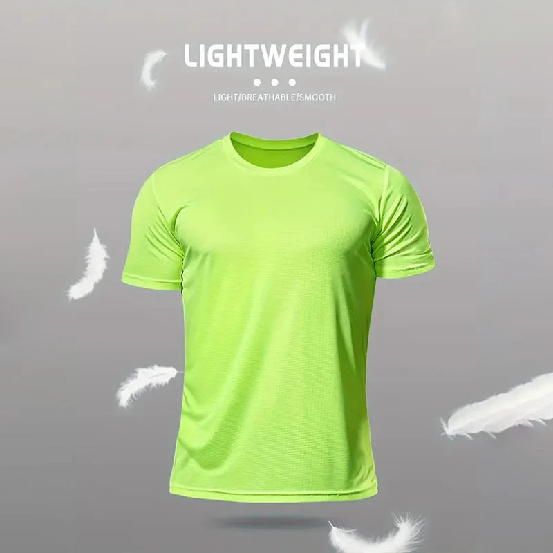 Men's Summer Letter Pattern Printed T-Shirt Men's Breathable Comfortable Simple Round Neck T-Shirt Outdoor Sports Casual Top