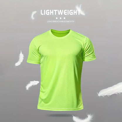 Men's Summer Letter Pattern Printed T-Shirt Men's Breathable Comfortable Simple Round Neck T-Shirt Outdoor Sports Casual Top