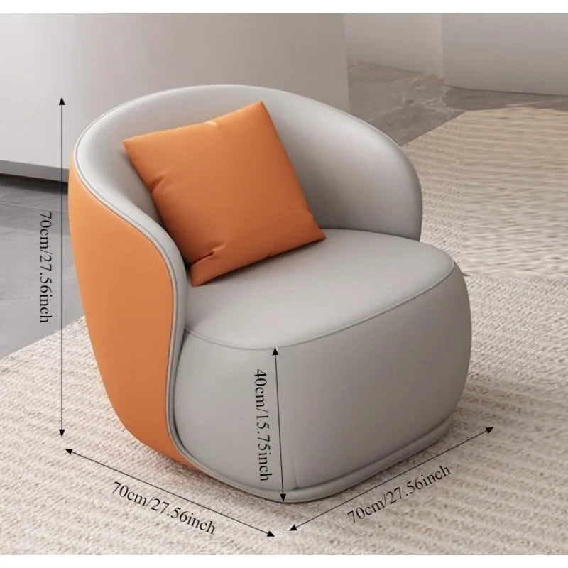 Light luxury and comfortable clothing store, beauty salon, rest area, lobby reception, office sofa, curved negotiation sofa