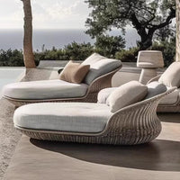 Cross-border hotel outdoor lounge chair beach chair sales department courtyard garden designer landscape sofa bed outdoor