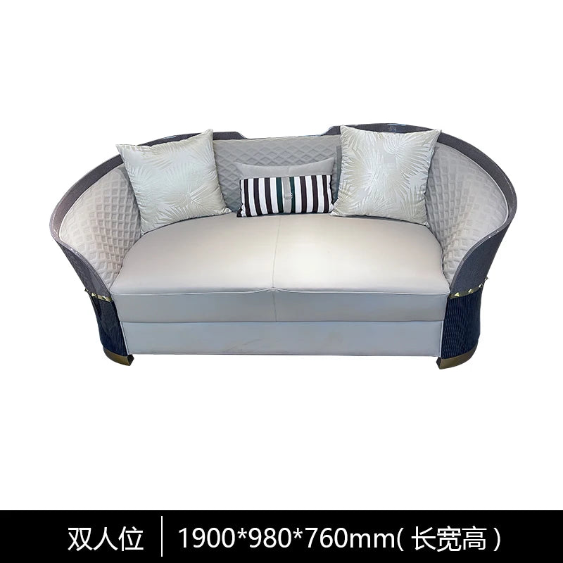 Salon canapés sectionnels salon Tv fond bureau luxe canapé Style nordique cuir Divani Da Soggiorno maison accessoires