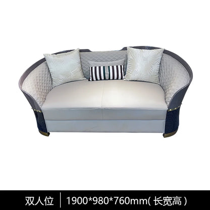 Salon canapés sectionnels salon Tv fond bureau luxe canapé Style nordique cuir Divani Da Soggiorno maison accessoires