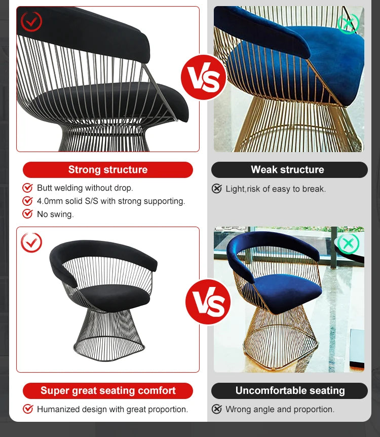 Classical Black Stainless Steel Velvet Upholstery Modern Living Room Single Sofa Chair Designer Lounge Chair Armchair