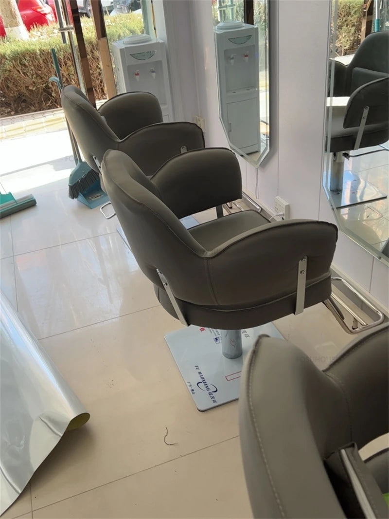 Luxury Barber Chairs Hair Salon Special Liftable Barber Chair Simple Salon Furniture Hairdressing Salon Chairs