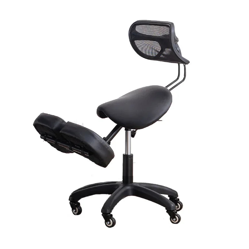 Kneeling Chair Adult Ergonomic Correction Chair Saddle Chair Double Cushion Adjustable Anti-Hunchback Position Learning