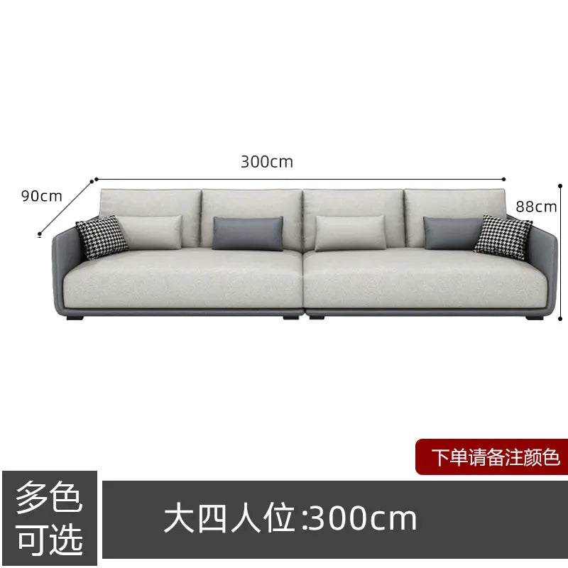 Designer Simple Soft Couches Living Room Comfortable Wood Luxury Modern Sofa Puffs Nordic Home Couch Wohnzimmer Home Furniture