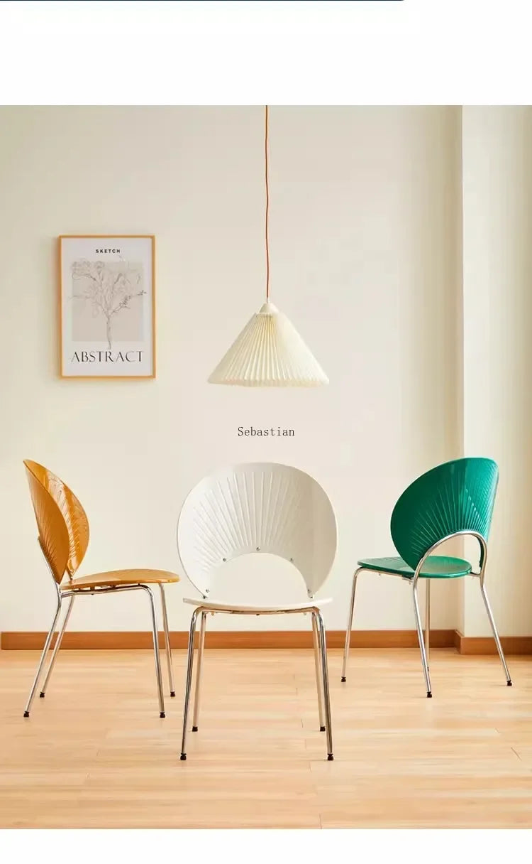 Nordic Dining Chair,home Leisure Transparent Dining Table Chair,minimalist Homestay Chair,hotel Shell Chairs, Sun Backed Chairs