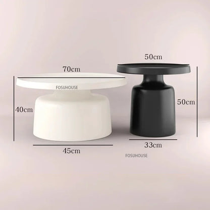 Nordic Living Room Center Table Circular Coffee Tables Modern Side Tea Table Portable Simple Bedroom Nightstand Home Furniture B
