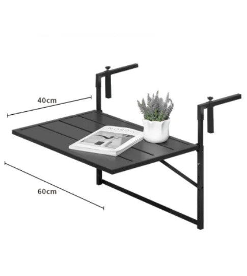 Balcony Railing Hanging Table Folding Lifting  Computer  Household Small Bar Desk Dining  Outdoor Guardrail