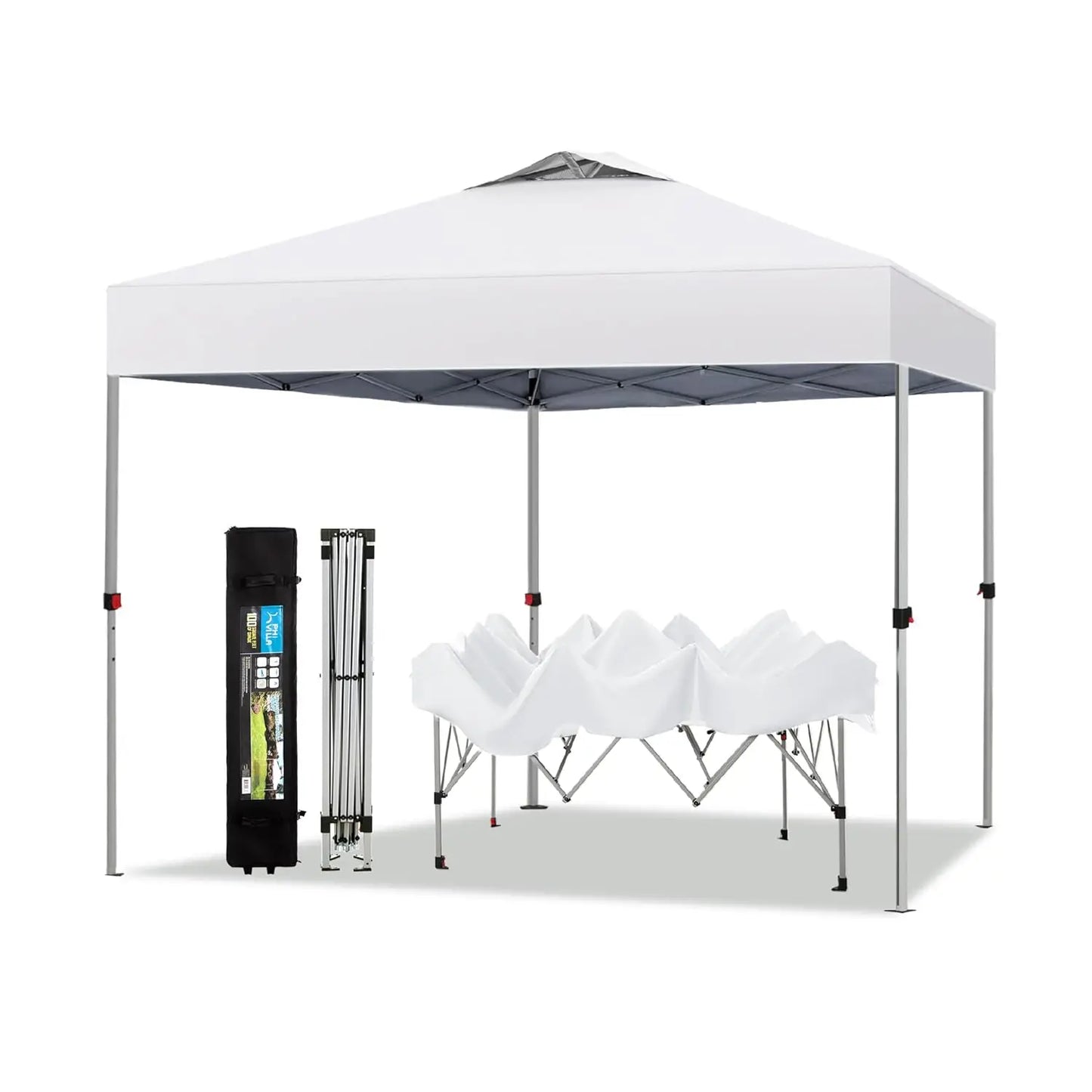 10x10 Pop Up Canopy Tent Easy Outdoor Sun Shade for Events Party 100 Sq Ft Blue, Custom