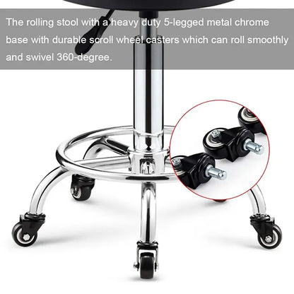 Adjustable Height Swivel Medical Clinic Classic Style Tattoo Spa Salon Barber Shop Stool Chair With Wheels