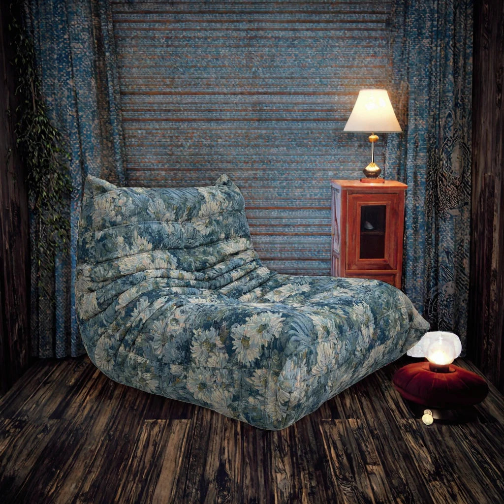 Custom Adjustable Modular Modern Design Single Foam Vacuum Compressed Boneless Sofa Set Hotel Furniture Cloth