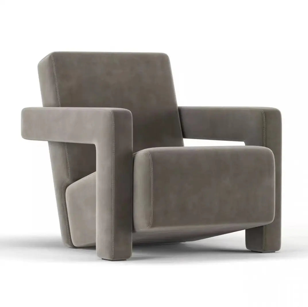 Light luxury fabric single sofa chair modern simple tiger chair
