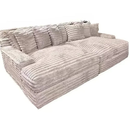 #e forDesign Filler Living Room Sofas European Beige Luxury Floor Compressed Sofas Puffs Recliner Modern Divani Soggiorno Furnit