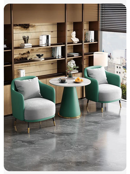 Office Furniture Set Meeting Table And Chairs Combination for Reception Room Lounge Sofa And Coffee Table