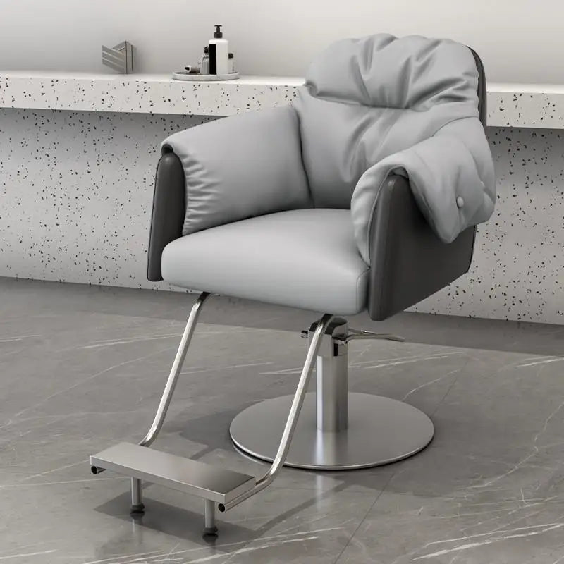 Creative Luxury Barber Chairs Modern Simple Style Minimalist Salon Chairs Space Saving Italian Friseurstuhl Salon Furniture